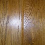 engineered wood floor board after oiling