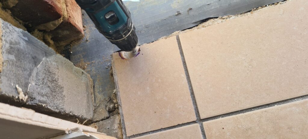 Drilling Holes For Sill Metal Tie Straps